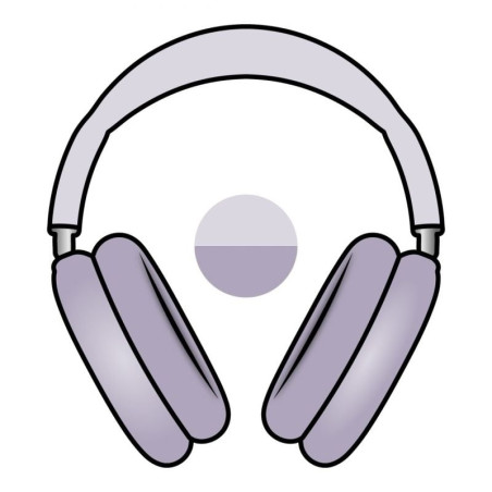 Auriculares bluetooth apple airpods max usb-c/ púrpura