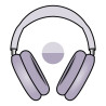 Auriculares bluetooth apple airpods max usb-c/ púrpura