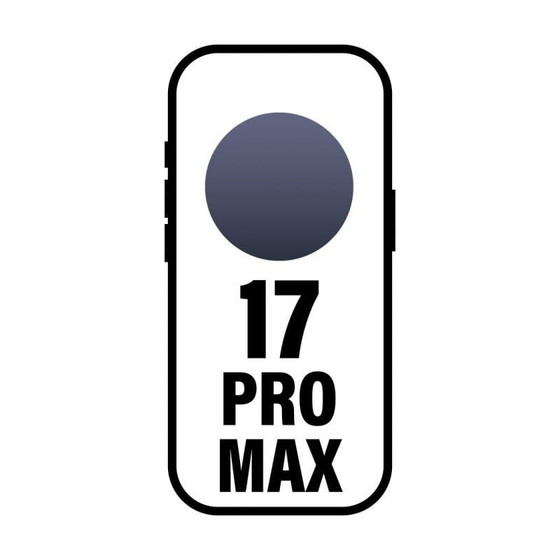 Smartphone apple iphone 17 pro max 256gb/ 6.9'/ 5g/ azúl oscuro