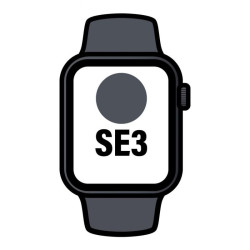 Apple watch se3/ gps/ cellular/ 40mm/ caja de aluminio medianoche/ correa deportiva medianoche m/l