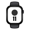 Apple watch series 11/ gps/ 46mm/ negro azabache/ correa deportiva negra (s/m)