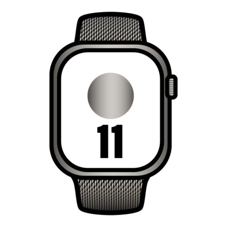 Apple watch series 11/ gps / cellular/ 46mm/ titanio natural/ correa milanese natural s/m