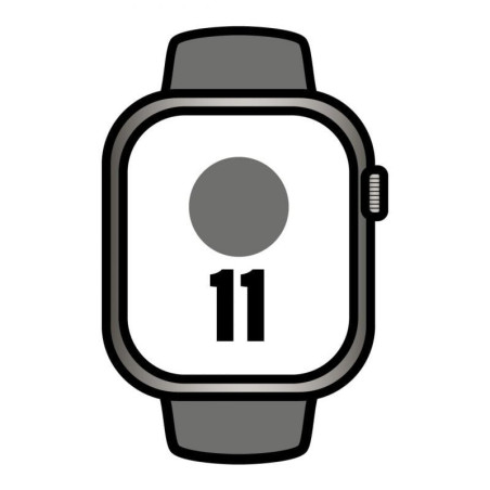 Apple watch series 11/ gps/ cellular/ 46mm/ titanio natural/ correa deportiva gris piedra s/m