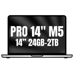 Apple macbook pro 14'/ m5 pro 18-core cpu/ 24gb/ 2tb ssd/ 20-core gpu/ plata