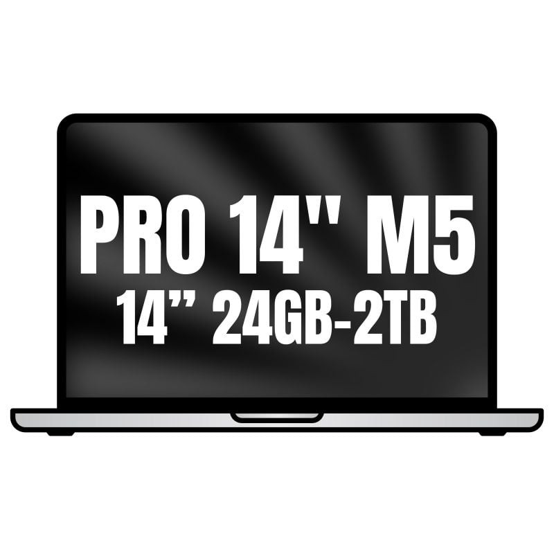 Apple macbook pro 14'/ m5 pro 18-core cpu/ 24gb/ 2tb ssd/ 20-core gpu/ plata