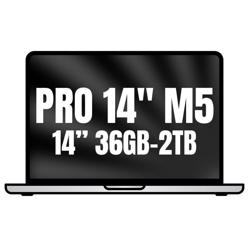 Apple macbook pro 14'/ m5 max 36-core cpu/ 36gb/ 2tb ssd/ 32-core gpu/ plata
