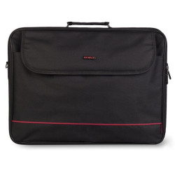Maletín monray passenger plus para portátiles hasta 18'/ cinta para trolley/ negro