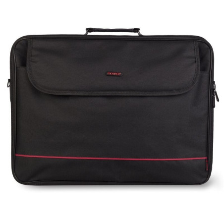 Maletín monray passenger plus para portátiles hasta 18'/ cinta para trolley/ negro