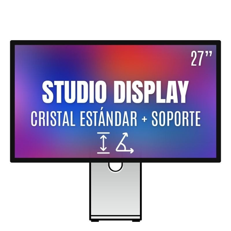 Apple studio display 27'/ cristal estándar/ soporte con inclinación ajustable