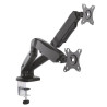 Soporte de mesa con contrapeso para 2 monitores aisens dt27tsr-045/ giratorio/ inclinable/ hasta 9kg