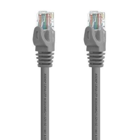 Cable de red rj45 utp aisens a145-0329 cat.6a/ 5m/ gris