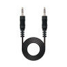 Cable estéreo nanocable 10.24.0103/ jack 3.5 macho - jack 3.5 macho/ 3m/ negro