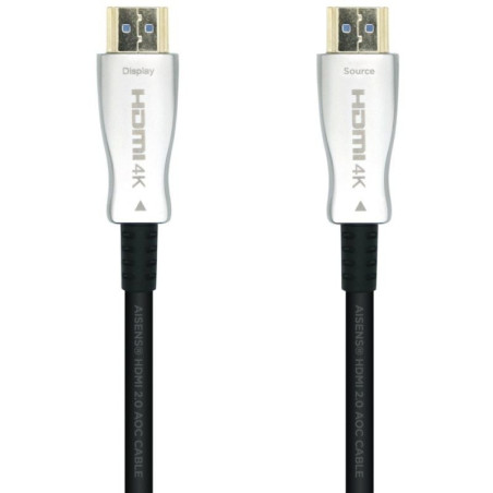Cable hdmi 2.0 aoc 4k aisens a148-0379/ hdmi macho - hdmi macho/ 30m/ negro
