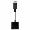 Conversor nanocable 10.16.0602/ displayport macho - vga hembra/ 15cm/ negro