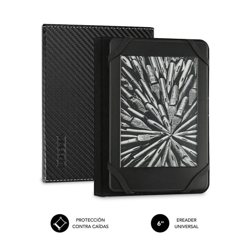 Funda para libro electrónico subblim clever case/ negra