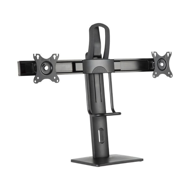 Soporte de sobremesa con contrapeso para 2 monitores aisens dt27tsr-065/ giratorio/ inclinable/ hasta 6kg
