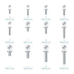 Kit de montaje universal tooq ssk4820 para pantallas con tornillería