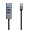 Hub usb 3.0 aisens a106-0507/ 4xusb/ gris