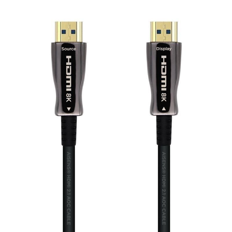 Cable hdmi 2.1 aoc 8k aisens a153-0522/ hdmi macho - hdmi macho/ 60m/ negro