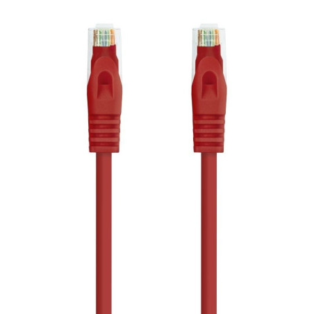 Cable de red rj45 utp nanocable 10.20.1800-l25-r cat.6a/ lszh/ 25cm/ rojo