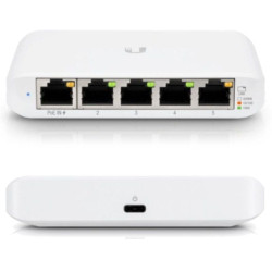 Switch gestionable ubiquiti usw-flex mini 5 puertos/ rj45 10/100/1000 poe