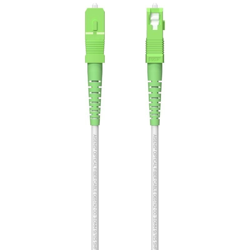 Bobina de fibra óptica g657a2 3.0 9/125 smf aisens a152-0620/ lszh/ 200m/ blanco