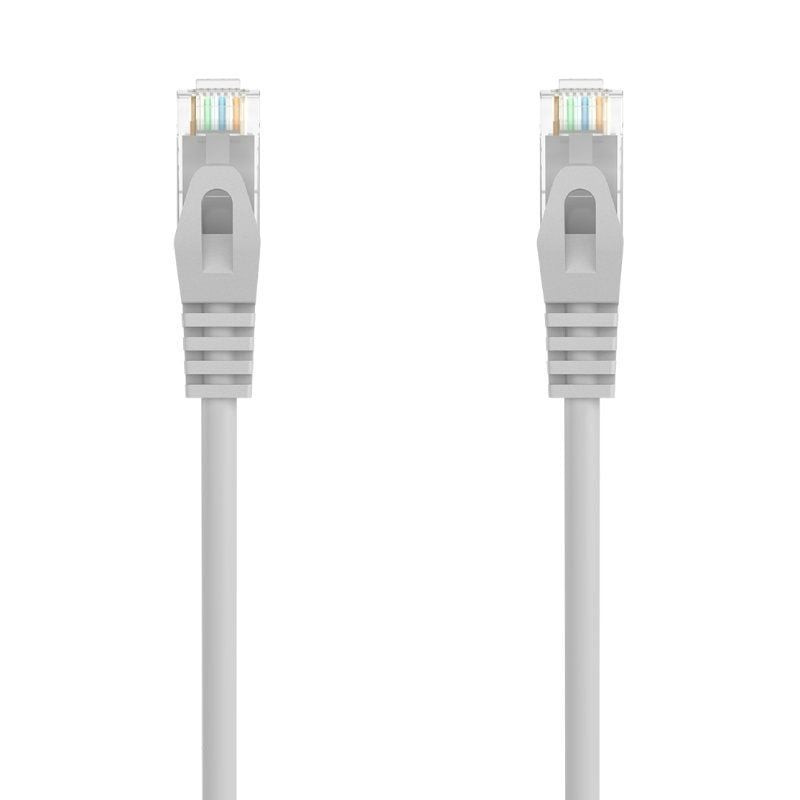 Cable de red rj45 awg24 utp aisens a145-0553 cat.6a/ lszh/ 30cm/ gris