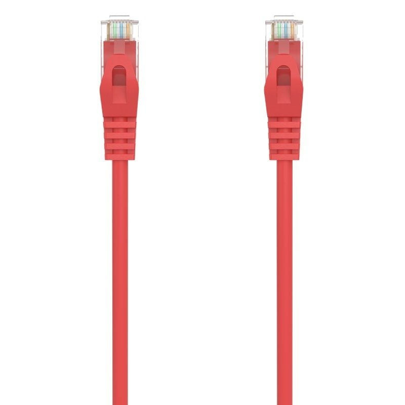Cable de red rj45 awg24 utp aisens a145-0557 cat.6a/ lszh/ 30cm/ rojo