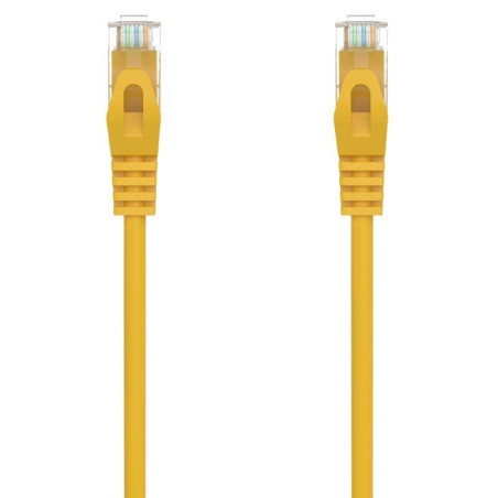 Cable de red rj45 awg24 utp aisens a145-0563 cat.6a/ lszh/ 25cm/ amarillo