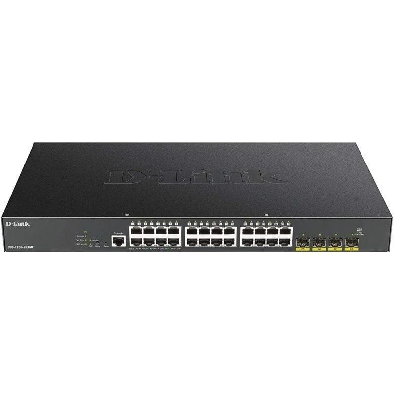 Switch gestionable d-link smart dgs-1250-28xmp 28 puertos/ rj-45 10/100/1000 poe/ sfp