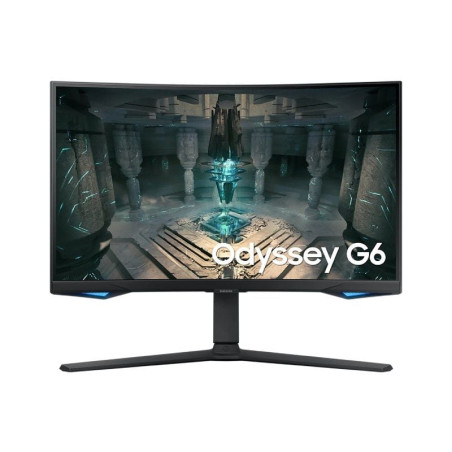 Smart monitor gaming curvo samsung odyssey g6 s27bg650eu 27'/ qhd/ 1ms/ 240hz/ va/ multimedia/ regulable en altura/ smart tv/ 