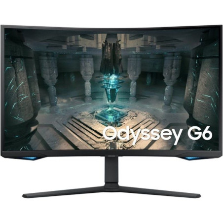 Smart monitor gaming curvo samsung odyssey g6 s32bg650eu/ 32'/ qhd/ 1ms/ 240hz/ va/ multimedia/ regulable en altura/ smart tv/ 