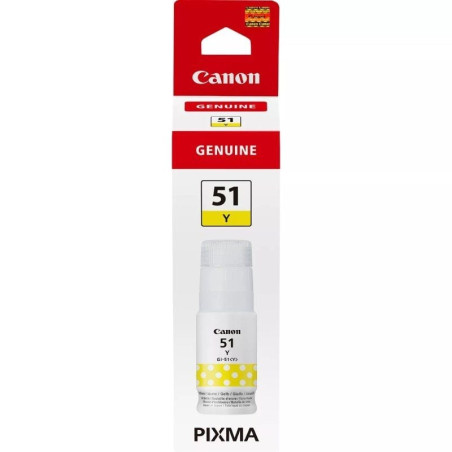 Botella de tinta original canon gi-51/ amarilla