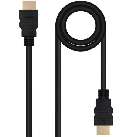 Cable hdmi 2.0 4k nanocable 10.15.3800/ hdmi macho - hdmi macho/ 50cm/ negro
