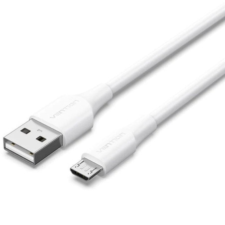 Cable usb 2.0 vention ctiwg/ usb macho - microusb macho/ hasta 60w/ 480mbps/ 1.5m/ blanco