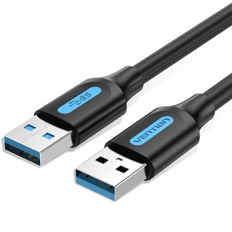 Cable usb 3.0 vention conbd/ usb macho - usb macho/ 5gbps/ 50cm/ negro