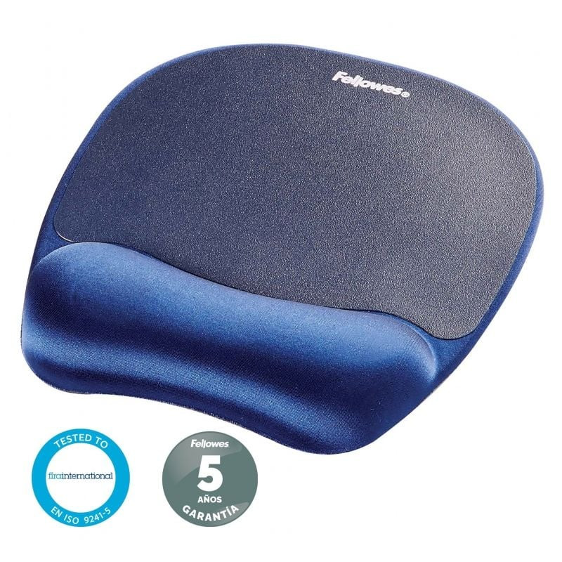 Alfombrilla ergonómica fellowes 9172801/ 20 x 196 x 230mm/ azul