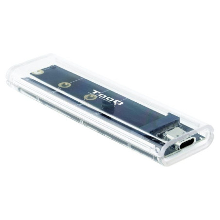 Caja externa para disco ssd m.2 nvme tooq tqe-2200/ usb 3.1 gen2/ sin tornillos