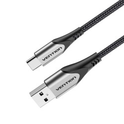 Cable usb 2.0 tipo-c vention codhf/ usb macho - usb tipo-c macho/ 480mbps/ 1m/ gris