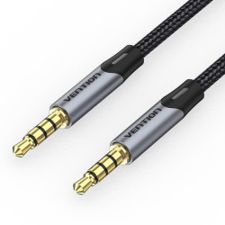 Cable estéreo vention baqhg/ jack 3.5 macho - jack 3.5 macho/ 1.5m/ gris