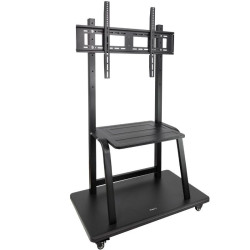 Soporte de suelo ajustable con ruedas tooq fs20101m-b para tv de 37-100'/ hasta 150kg