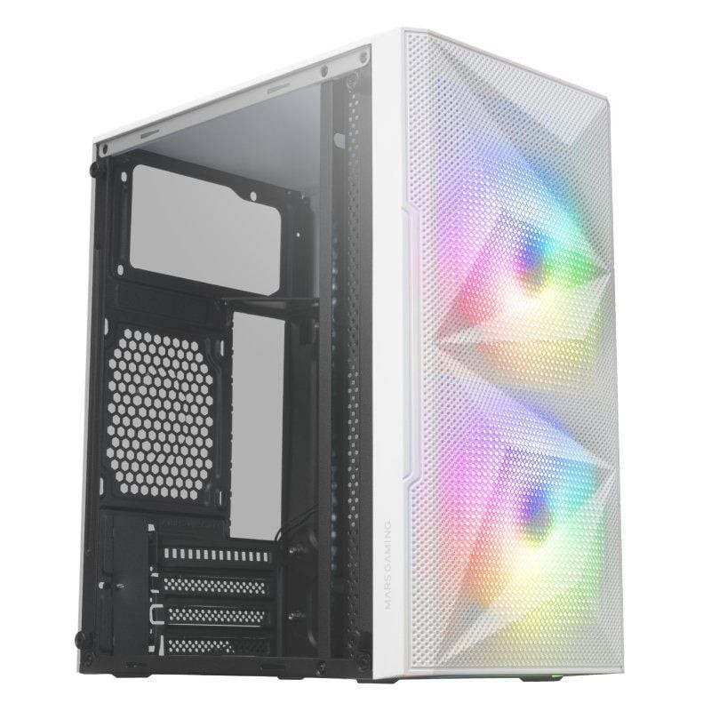 Caja gaming minitorre mars gaming mc-me/ blanca