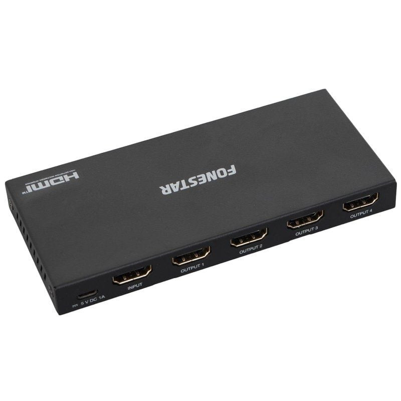 Duplicador fonestar fo-22s4ed/ 4xhdmi hembra - hdmi macho