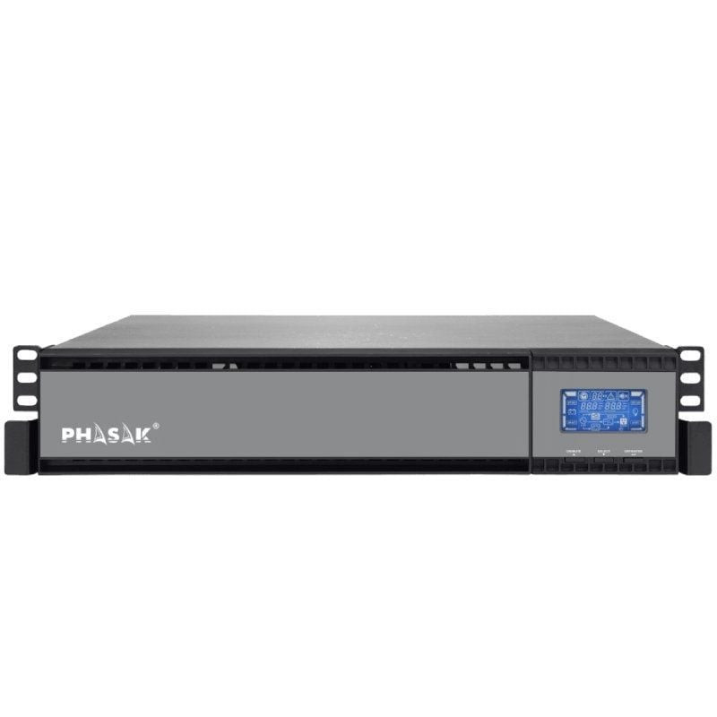 Sai online phasak rack 19' 1000 va online lcd/ 1000va-900w/ 2 salidas/ formato rack