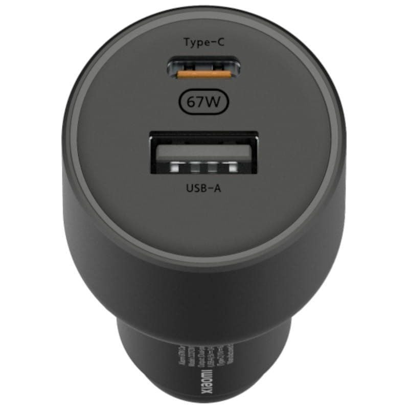 Cargador de coche xiaomi 67w usb-a tipo-c/ 1xusb-a/ 1xusb tipo-c/ 67w