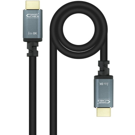 Cable hdmi 2.1 iris 8k nanocable 10.15.8005/ hdmi macho - hdmi macho/ 5m/ negro