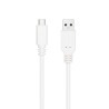 Cable usb 3.1 tipo-c nanocable 10.01.4001-w/ usb tipo-c macho - usb macho/ 10gbps/ 1m/ blanco