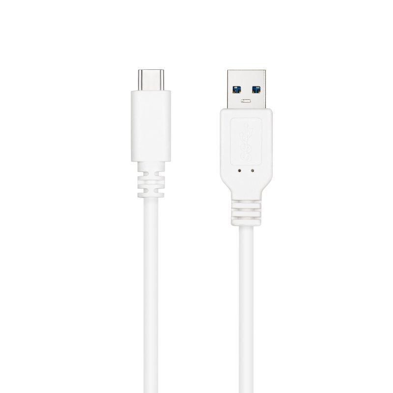 Cable usb 3.1 nanocable 10.01.4002-w/ usb tipo-c macho - usb macho/ 2m/ blanco