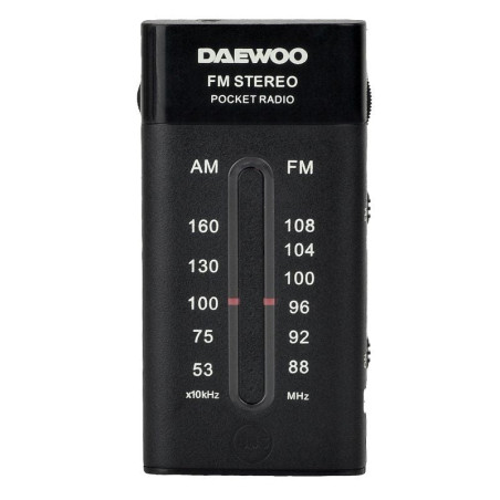Radio portátil daewoo dw1109/ a pilas/ negra