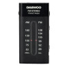 Radio portátil daewoo dw1109/ a pilas/ negra
